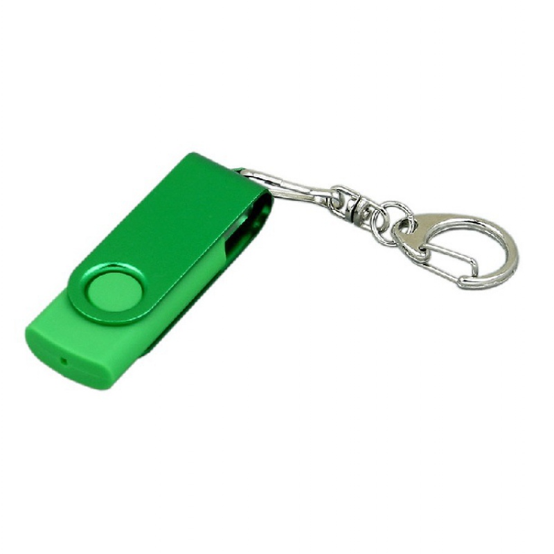 USB 2.0 - флешка промо на 16 Гб с поворотным механизмом и однотонным металлическим клипом, 6 цветов. Артикул о6031.16