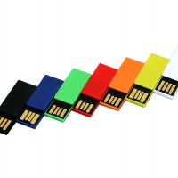 USB 2.0 - флешка промо на 16 Гб в виде скрепки, 6 цветов. Артикул о6012.16