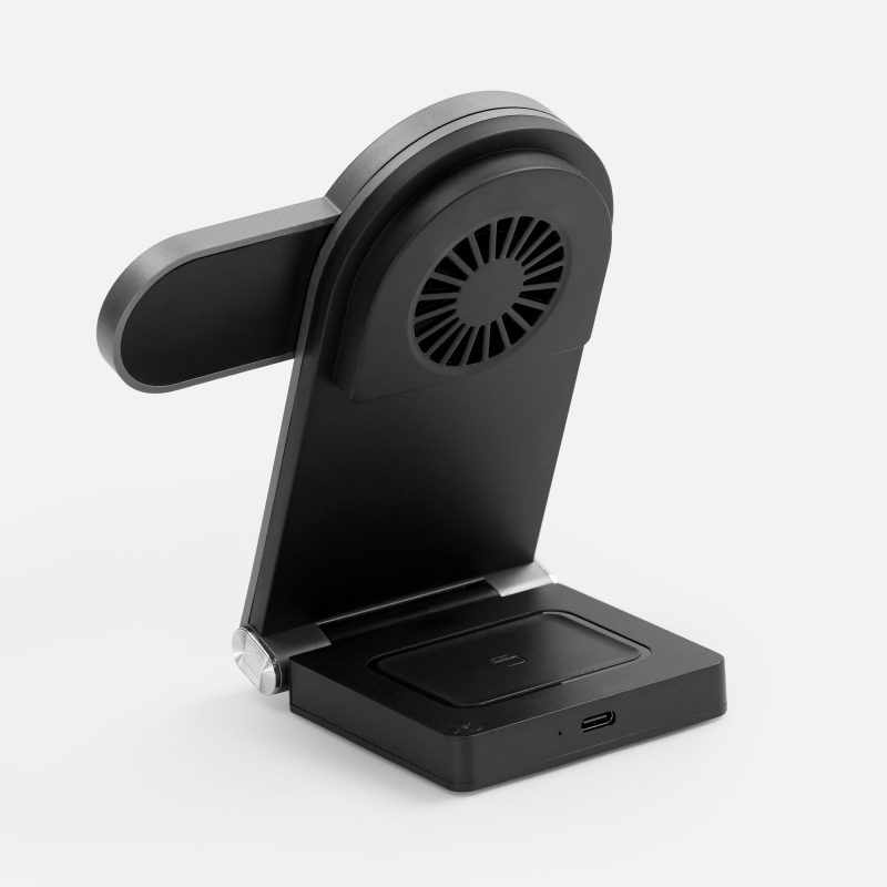 Складная станция беспроводной зарядки transForm, серый металлик. Артикул р18393.10