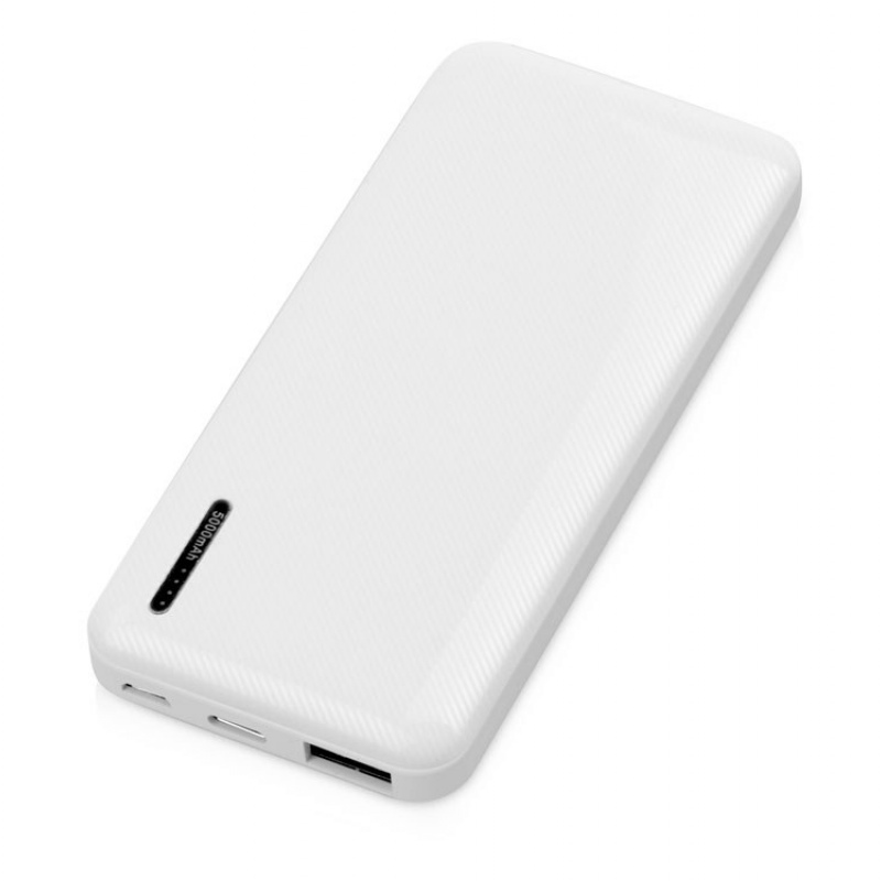 Внешний аккумулятор «Mini-5», 5000 mAh, серый, белый. Артикул о3922
