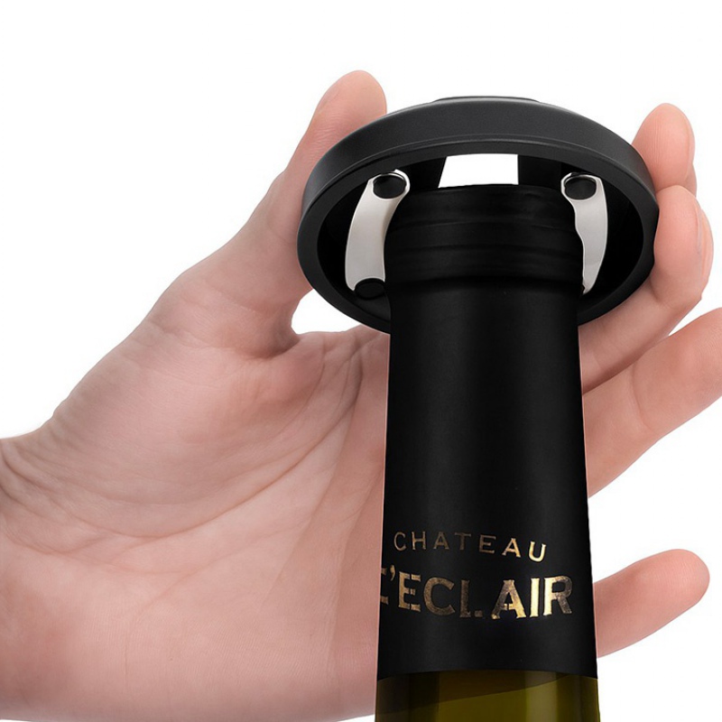 Набор винных аксессуаров 4в1 «Savoie» с покрытием soft touch, черный. Артикул о207009