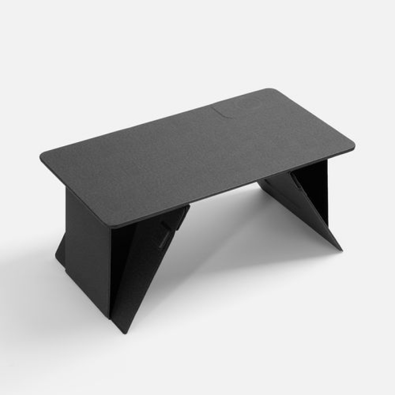 Складной стол для ноутбука с беспроводной зарядкой Kickstand Table, серый. Артикул р17486.10