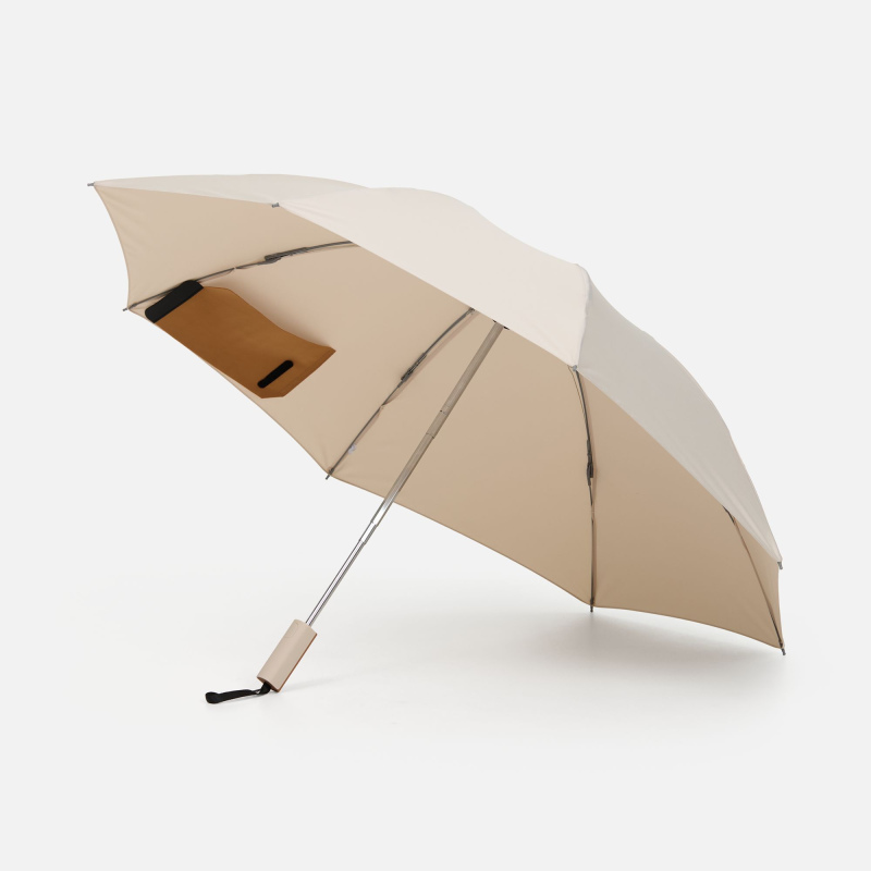 Зонт-автомат обратного сложения Easyroll, бежевый, серый, черный. Артикул р22323
