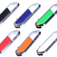 USB 2.0- флешка на 16 Гб в виде карабина, 6 цветов. Артикул о6060.16