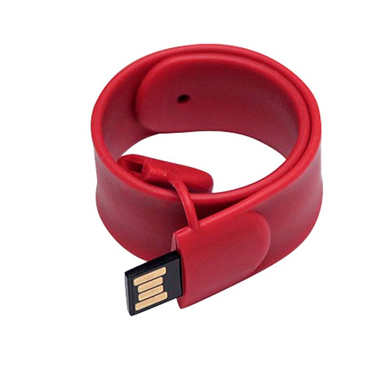 USB 2.0 - флешка на 16 Гб в виде браслета, 7 цветов. Артикул о7001.16