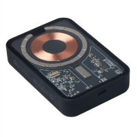 Беспроводной магнитный внешний аккумулятор с QC\PD «MagnifIQ», 10000 мАч, 15 Вт, черный, белый. Артикул о59712