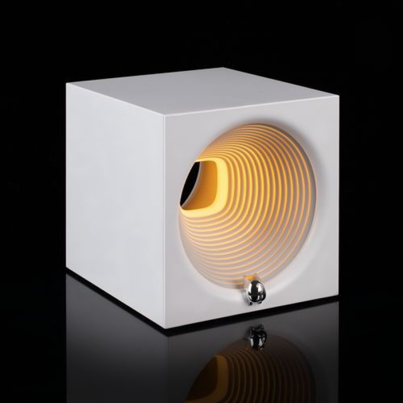 Bluetooth-колонка с подсветкой Volumetric, белая. Артикул р16450.60