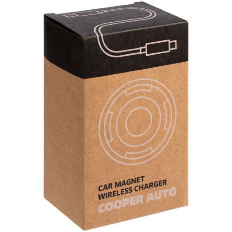 Держатель для смартфона Cooper Auto Wireless с беспроводной зарядкой, черный, белый. Артикул р17703