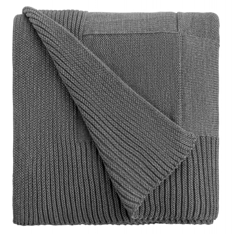 Плед Chess Queen, ver.2, серый меланж. Артикул р10444