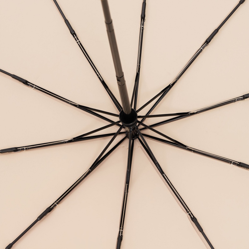 Зонт складной Cloudburst в подарочной упаковке, бежевый, темно-синий, черный. Артикул р17192