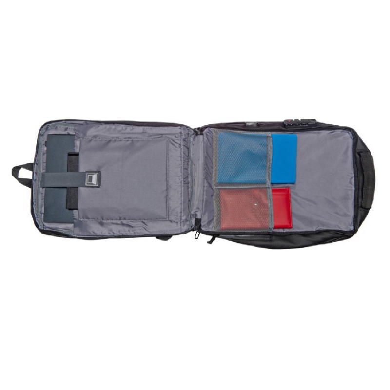 Антикражный рюкзак Sheller для ноутбука 17.3" с пластиковой поверхностью, черный. Артикул о934457