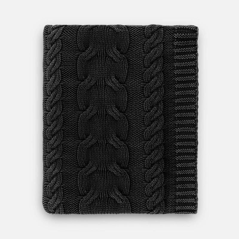 Плед Hygge, коричневый, темно-зеленый, темно-серый. Артикул р18796