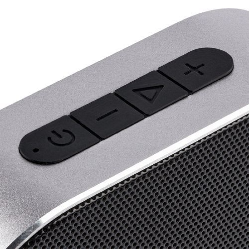 Беспроводная колонка Sound Count, серебристая, черная. Артикул р21020