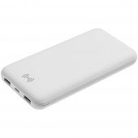 Aккумулятор Uniscend Quick Charge Wireless 10000 мАч, белый, черный. Артикул р7678