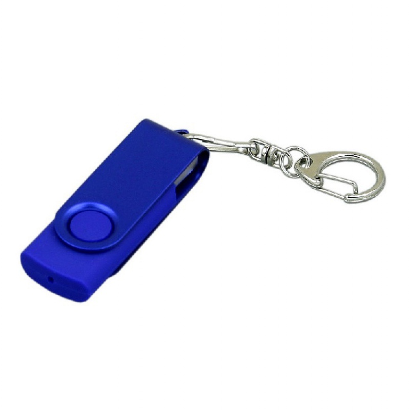 USB 2.0 - флешка промо на 16 Гб с поворотным механизмом и однотонным металлическим клипом, 6 цветов. Артикул о6031.16
