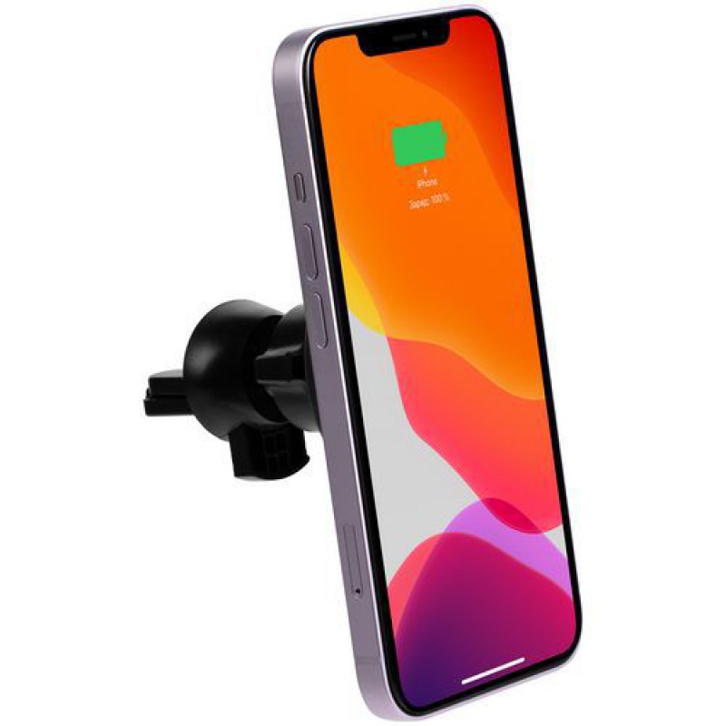 Держатель для смартфона Cooper Auto Wireless с беспроводной зарядкой, черный, белый. Артикул р17703